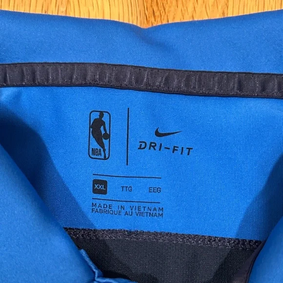 *last chance* Oklahoma City Thunder | Men. Nike Blue and Black Men's Polo Shirt - Picture 2 of 16